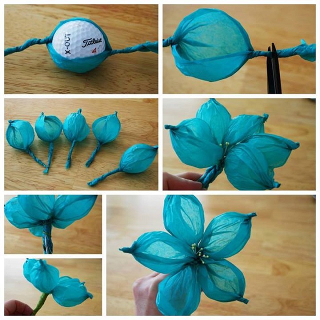 How to Make Flowers with Tissue Paper  Tissue paper flowers diy, Toilet  paper flowers, Paper flowers craft