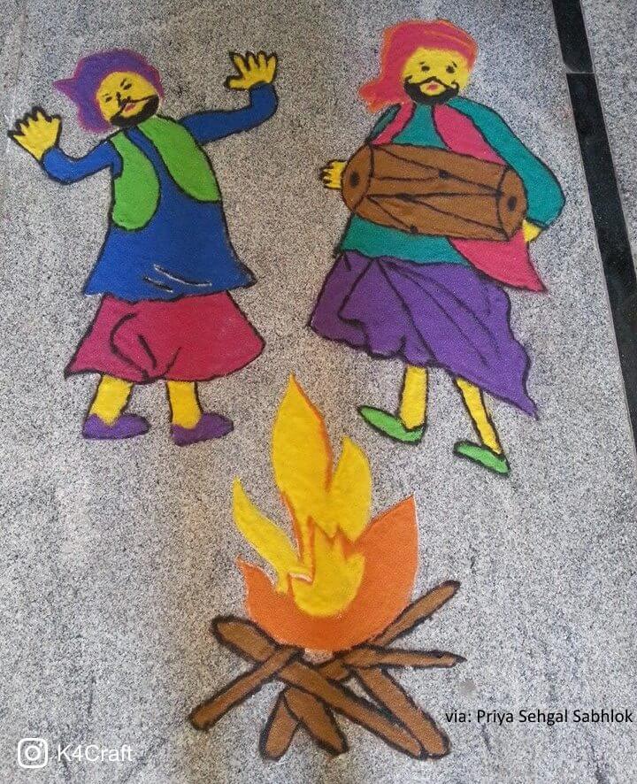 How to draw lohri poster drawing | By EASY Drawing ARTFacebook