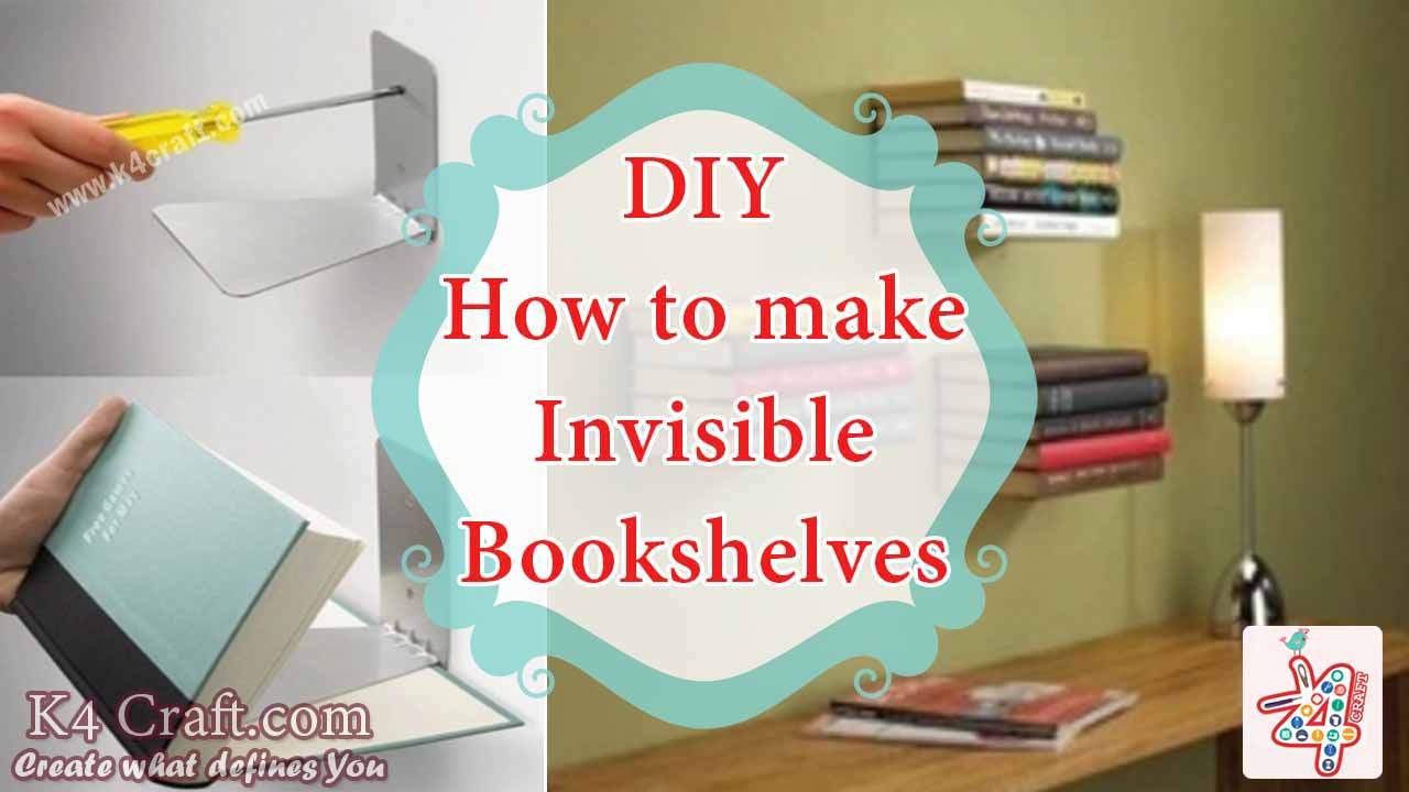 Learn to Make Invisible Bookshelf (Step by Step Tutorial) - K4 Craft