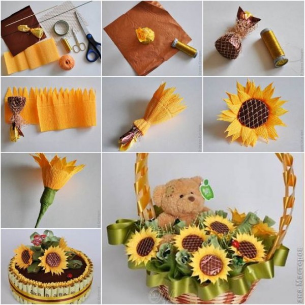 2in1 Chocolate Bouquet Tutorial with flower 