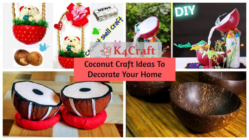Coconut Craft Ideas To Decorate Your Home - K4 Craft