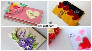 DIY Easy Birthday Card Ideas with Video Tutorials • K4 Craft
