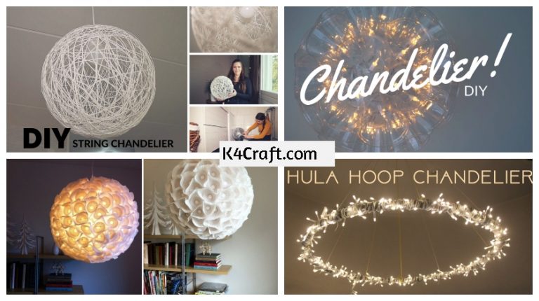DIY Chandeliers You Can Create From Everyday Objects - K4 Craft