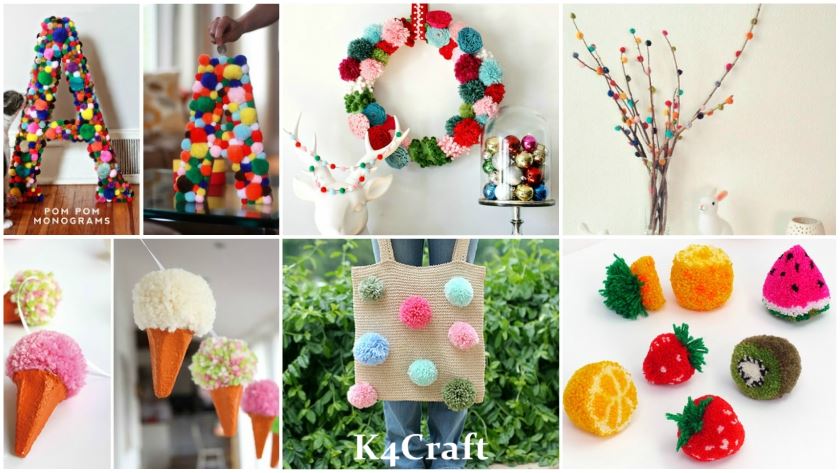 ros basketball blyant 31 Beautiful Pom Pom Craft Ideas For You And The Kids • K4 Craft