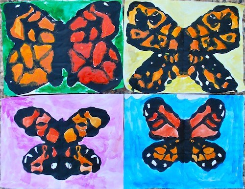 Symmetry and Monarch of a Butterfly Spring Projects for Kids - Art & Craft for Preschoolers