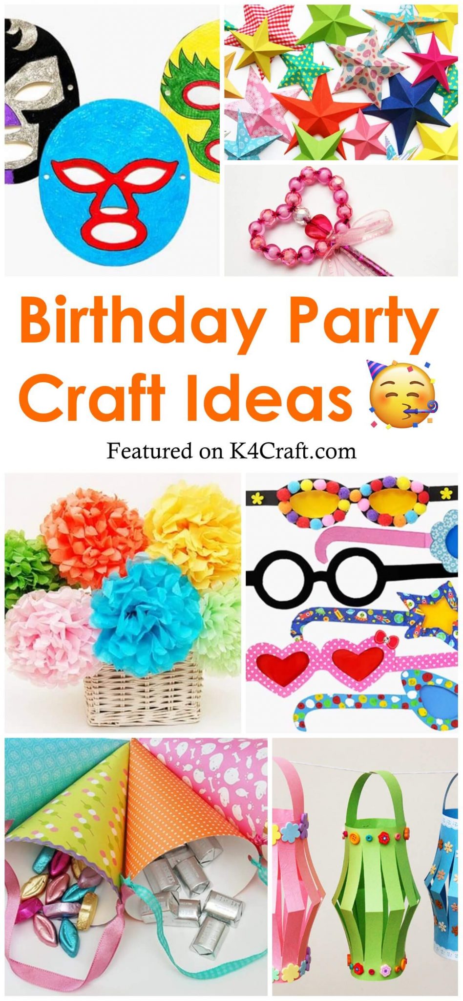 Birthday Party Craft Ideas • K4 Craft