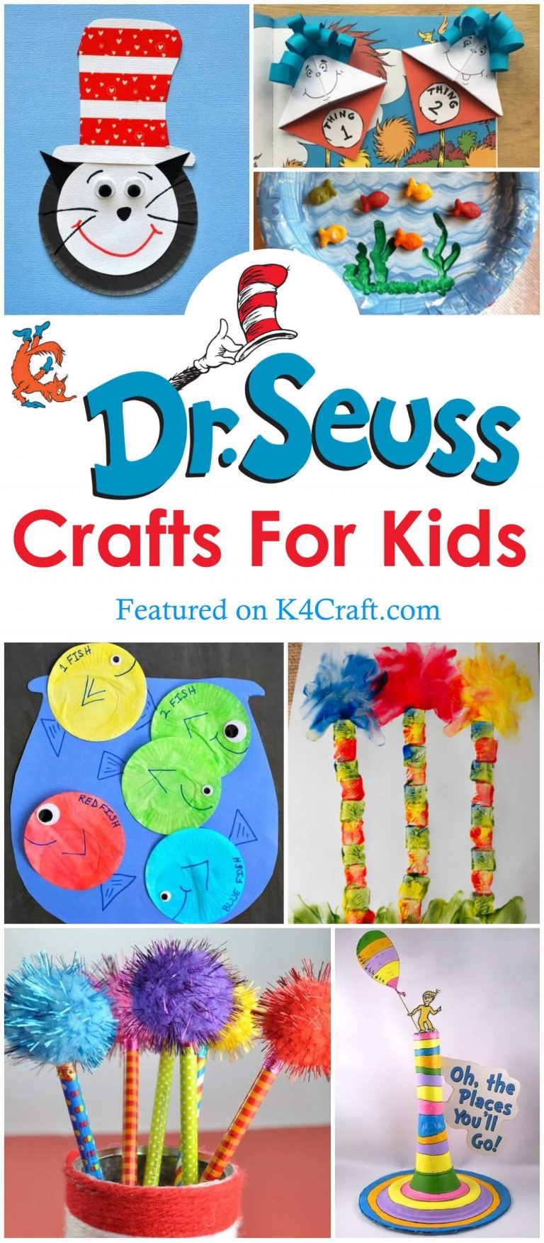 Easy Dr Seuss Crafts & Activities For Kids - K4 Craft