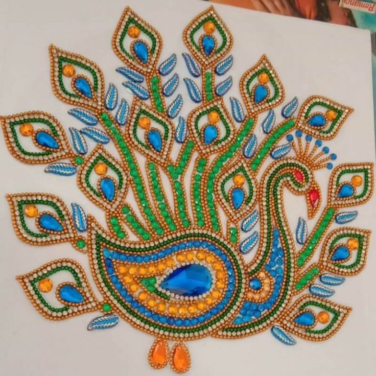 50+ Beautiful Peacock Rangoli Designs 2024 - K4 Craft