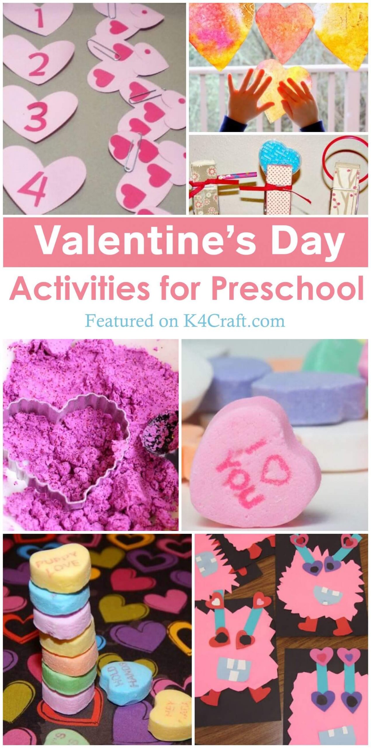 Valentines Day Activities For Preschool Kids K4 Craft