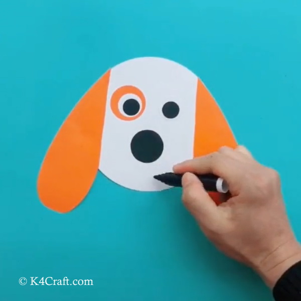 how do you make a dog face out of paper