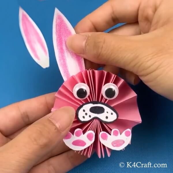 Paper Bunny Easter Craft For Kids – Step by Step Tutorial - K4 Craft