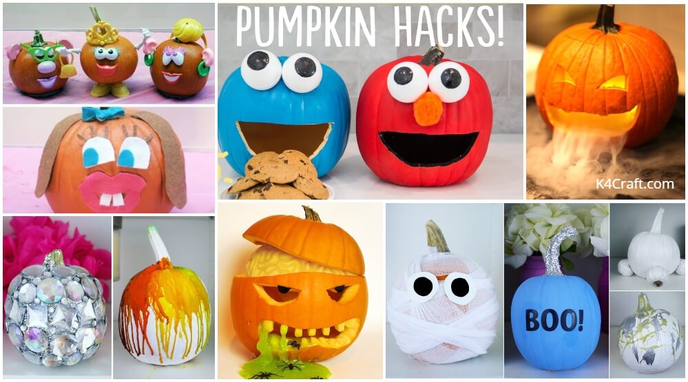 Halloween Pumpkin Decorating Ideas for kids - K4 Craft