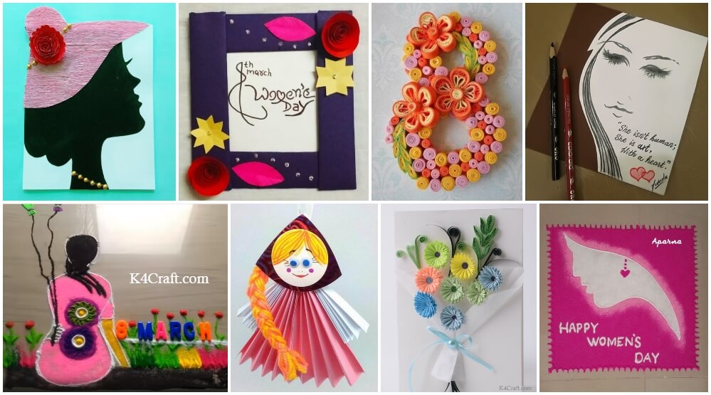 20+ International Women's Day Crafts to Celebrate on 8 March K4 Craft