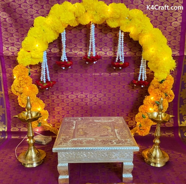 40 Best Ganesh Chaturthi Decoration Ideas At Home 2023 K4 Craft 